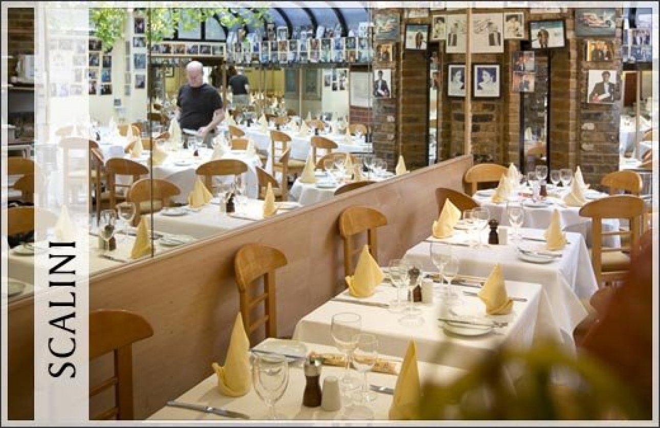 scalini in chelsea is perfect for a dinner date with a london escort from Casino London Models